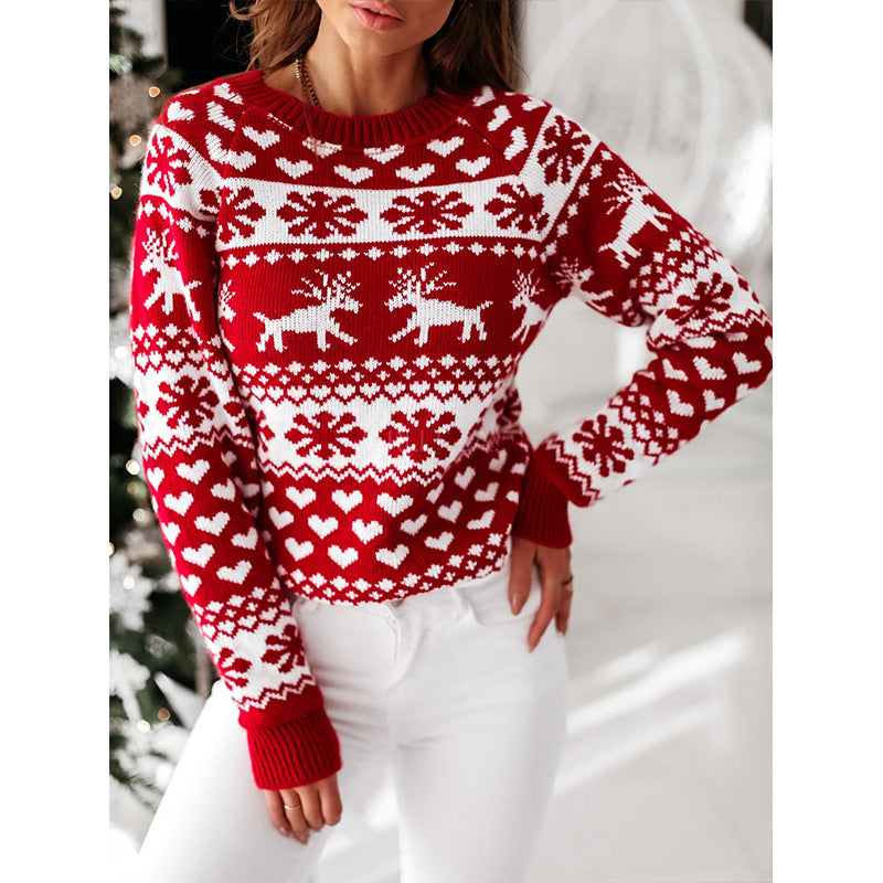 fasic Women Ugly Christmas Sweaters Winter Long Sleeve