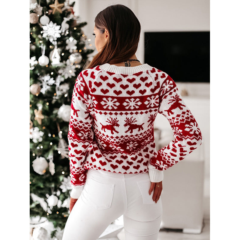 fasic Women Ugly Christmas Sweaters Winter Long Sleeve