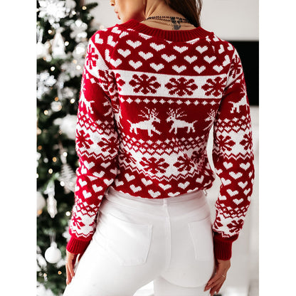 fasic Women Ugly Christmas Sweaters Winter Long Sleeve