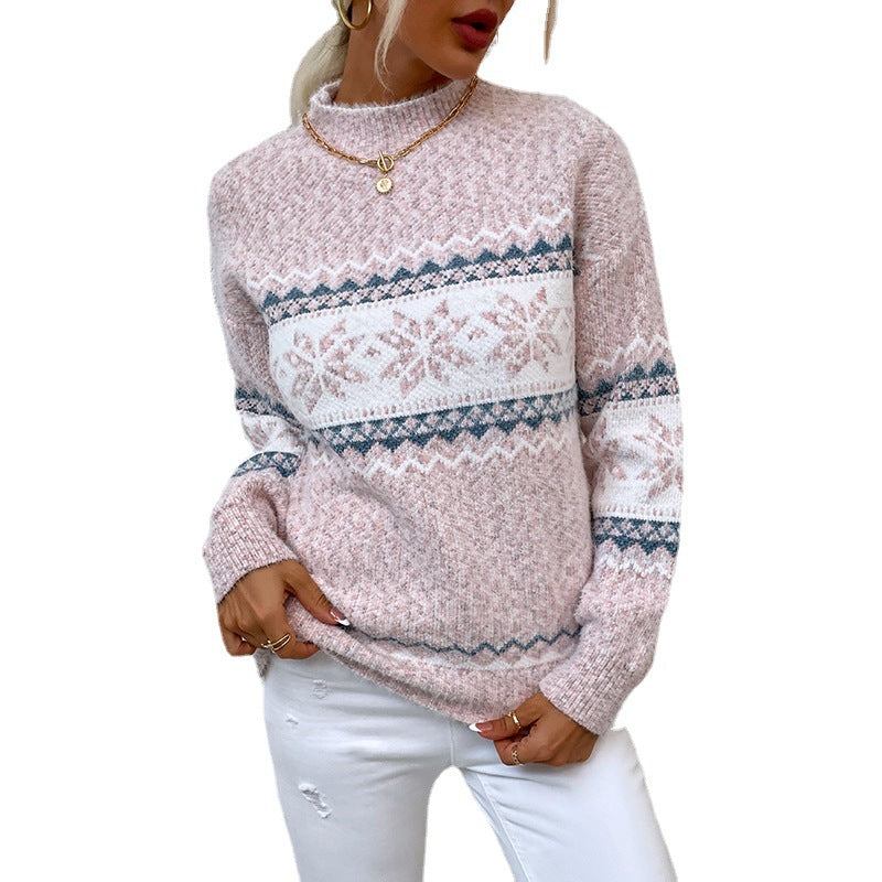 fasic Winter Snowflake Sweater