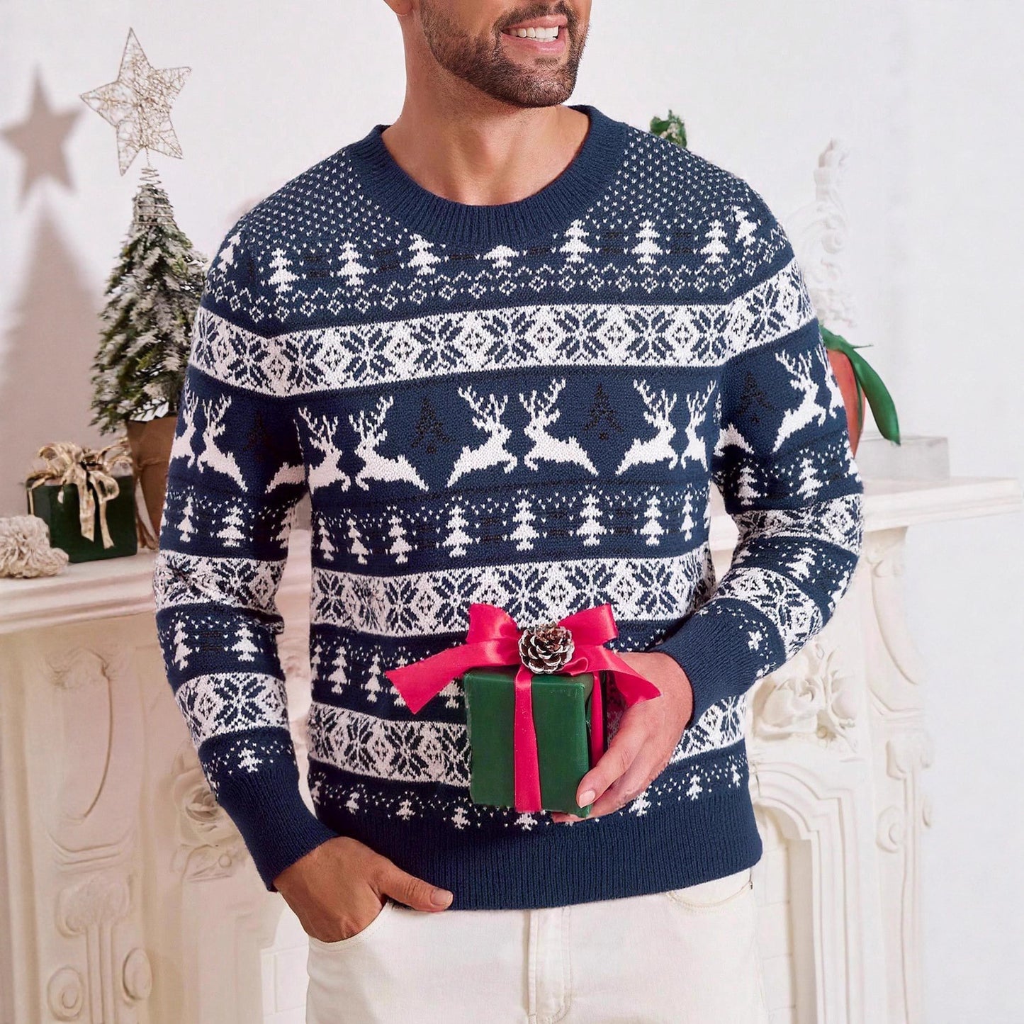 fasic Christmas Sweater Men's