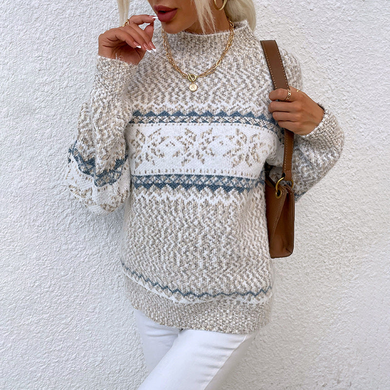 fasic Winter Snowflake Sweater